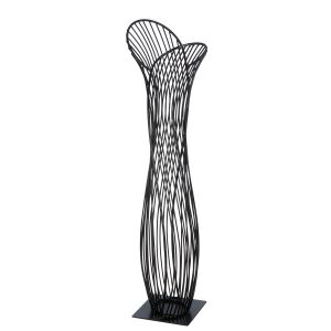 Διακοσμητικό Αντικείμενο Μεταλλικό Μαύρο 17X13X63Cm 17X13X63Cm