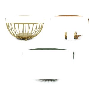 Σαλατιέρα Πολύχρωμο/Ξύλο/Μέταλλο 25x13cm Σε 3 Χρώματα