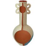 Βάζο ArteLibre Πολύχρωμο Τερακότα 10.5x10.5x22.4cm
