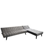 Καναπές Κρεβάτι Γωνιακός ArteLibre MAGUS Γκρι Ύφασμα 254x77/163x74cm