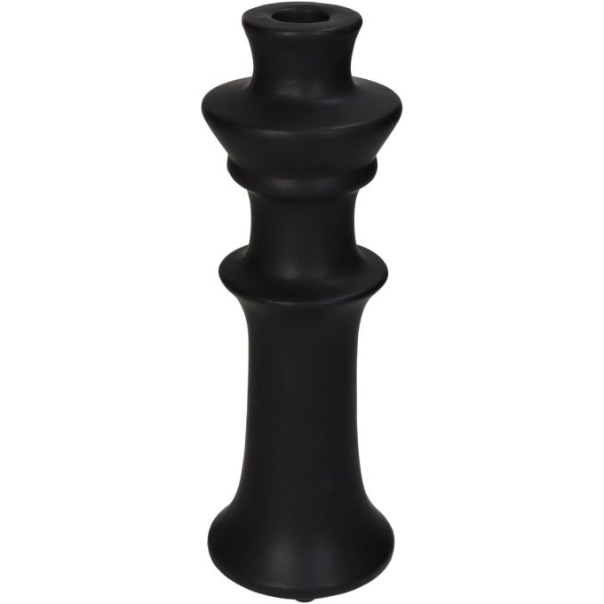 Κηροπήγιο ArteLibre Μαύρο Κεραμικό 8x8x24cm