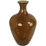 Βάζο ArteLibre Καφέ Ανακυκλωμένο Γυαλί 40x40x65cm