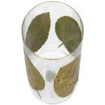 Κηροπήγιο ArteLibre Φύλλα Διάφανο Γυαλί 20x20x20cm