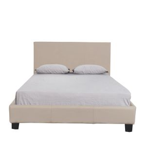 Κρεβάτι ArteLibre AZALEA Γκρι PU 213x131x88cm (Στρώμα 120x200cm)