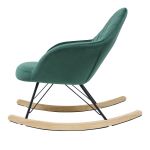 Πολυθρόνα Κουνιστή ArteLibre ASHER Κυπαρισσί Ύφασμα/Μέταλλο/Ξύλο 67x98x89cm