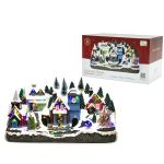 Χριστουγεννιάτικο Σκηνικό Με Φως Κίνηση Και Μουσική 52x29cm