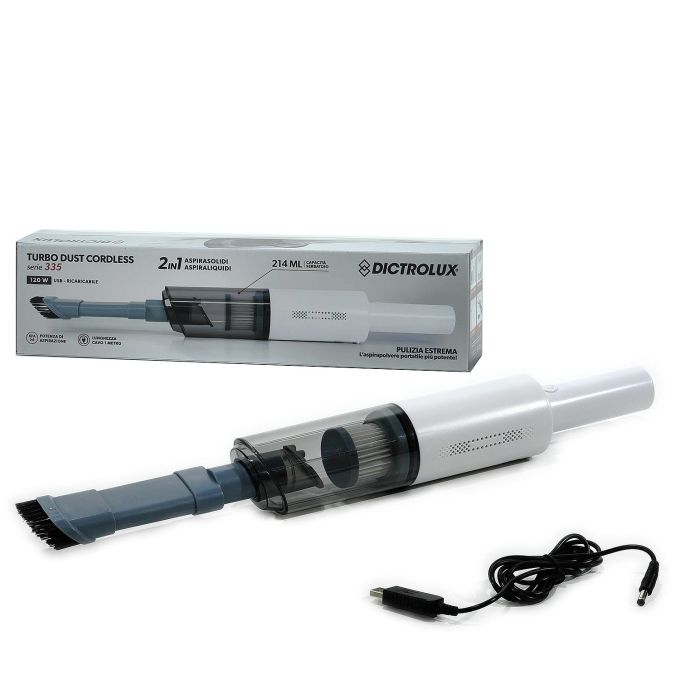 Σκουπάκι Turbo Dust Cordless USB 125W 2 Σε 1