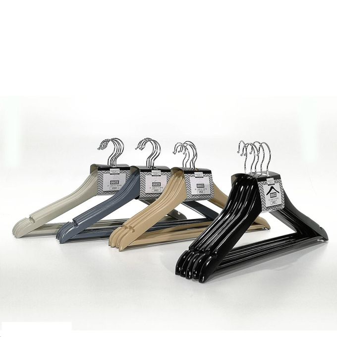 Σετ Κρεμάστρες Ξύλο Σε 4 Χρώματα