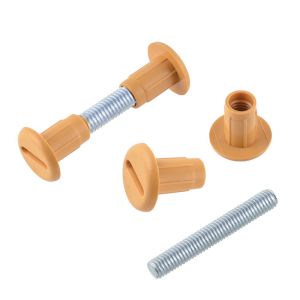Βίδα Σύνδεσης M6x39-45mm Ατσάλι/Πλαστικό Καφέ Ανοικτό