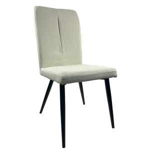 Καρέκλα Τραπεζαρίας ArteLibre FANDANGO Μπεζ/Μαύρο Ύφασμα/Μέταλλο 43x56x97cm