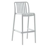 Σκαμπό Bar ArteLibre TAHITI Λευκό PP 47x38x102cm