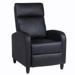 Πολυθρόνα Ανακλινόμενη ArteLibre ATRIA Μαύρο PU 67.5x90x104cm