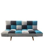 Καναπές Κρεβάτι Τριθέσιος ArteLibre ELVINA Πολύχρωμο Ύφασμα 182x82x88cm