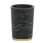 Ποτήρι Μαύρο Εφέ Μάρμαρο Πολυρεζίνη