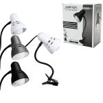 Φωτιστικό Γραφείου Με Μανταλάκι Μέταλλο/Πλαστικό 30cm Σε 3 Χρώματα