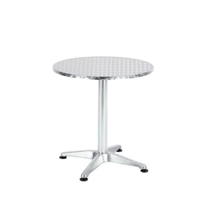 Τραπέζι ArteLibre Αλουμινίου IO Ασημί Φ60x70cm