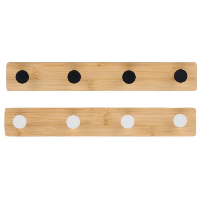 Κρεμάστρα Τοίχου 4 Θέσεων Αυτοκόλλητη Μπαμπού Σε 2 Χρώματα