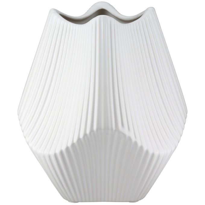 Βάζο Κεραμικό Λευκό 15Χ15Χ18εκ 15Χ15Χ18εκ