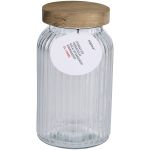Βάζο Αποθήκευσης 1300ml με Καπάκι Ξύλινο ALPINA