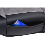 Μαξιλάρι Καθίσματος Αυτοκινήτου PVC/Σουέτ Γκρι 118x54.5cm