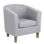 Πολυθρόνα ArteLibre FIORELLA Γκρι Ύφασμα 73x69x75cm