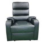 Πολυθρόνα ArteLibre Relax HEDER Μαύρο PU 80x78x98cm