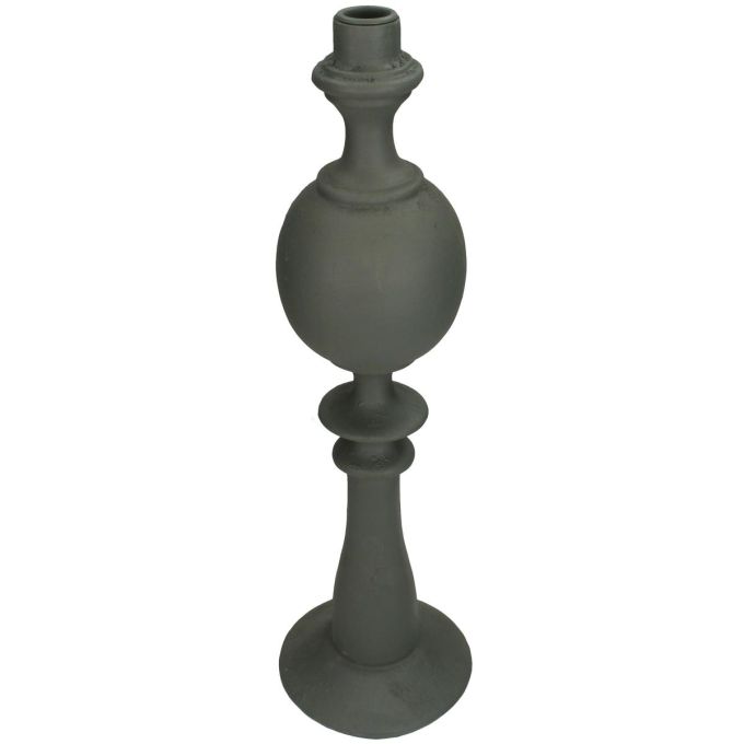 Κηροπήγιο ArteLibre Γκρι Polyresin 13x13x44cm