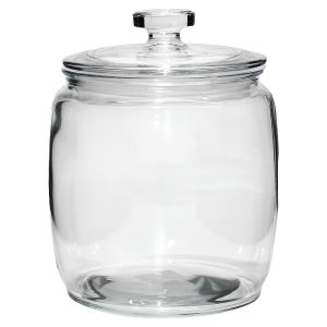 Βάζο Με Καπάκι Διάφανο Ερμητικό 390cl Φ18x25cm