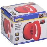 Βεντούζα 115mm Πλαστικό Κόκκινο KINZO