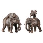 Figure Elephant Synthetic Resin Brown 2 Assorted 18X10X20Cm 18X10X20Cm