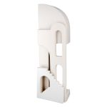 Βάζο 'Faccia' Μοτίβο Σπιτιού Σκάλα Κεραμικό Μπεζ 8.5x13x46cm