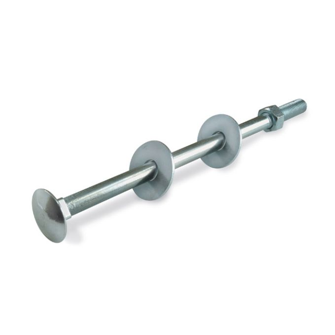 Κασονόβιδα M12x120 Γαλβανιζέ DIN603 & Περικόχλιο & Ροδ Χύμα