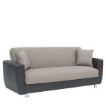 Καναπές Κρεβάτι Τριθέσιος ArteLibre JUAN Καφέ/Μπεζ 210x84x86cm