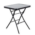 Τραπέζι Μεταλλικό ArteLibre Πτυσσόμενο TAURUS Μαύρο 60x60x70cm