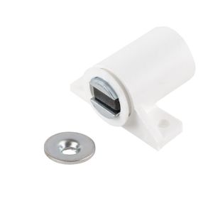 Πιαστράκι Μαγνητικό 1kg Λευκό Πλαστικό Βιδωτή Βάση