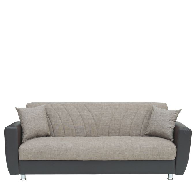 Καναπές Κρεβάτι Τριθέσιος ArteLibre JUAN Καφέ/Μπεζ 210x84x86cm