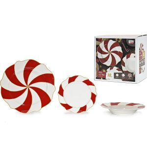 Σετ Πιάτων Lolly Twist Πορσελάνη 18Τμχ
