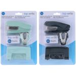 Σετ Συρραφής και Διάτρησης Μαύρο/Μέντα Πλαστικό/Μέταλλο 4Τμχ