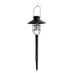 Φανάρι Κήπου LED Ηλιακό Μαύρο 21.8x21.8x64cm GRUNDIG
