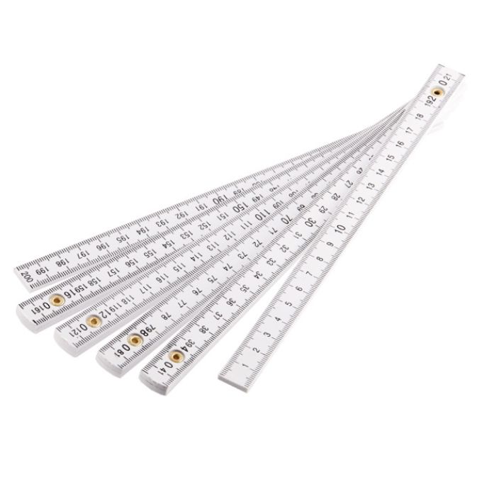 Μετρό Λευκό Πλαστικό 2m