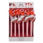 Στυλό Καρδιά Ευλύγιστο Ροζ/Κόκκινο 23cm Σε 3 Σχέδια