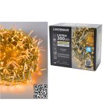 300 LED Θερμό Λευκό Για Εξωτερικό Χώρο Με Διαφανές Καλώδιο Και Πρόγραμμα