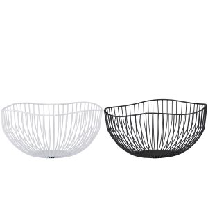 Καλάθι Φρούτων Μέταλλο Φ26x12.5cm Σε 2 Χρώματα ALPINA