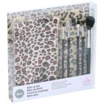 Σετ Πινέλων Μακιγιάζ 5Τμχ & Τσαντάκι Σε 2 Σχέδια