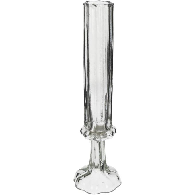 Βάζο ArteLibre Φλάουτο Χειροποίητο Διάφανο Γυαλί 8.5x8.5x33cm
