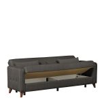 Καναπές Κρεβάτι Τριθέσιος ArteLibre GABRIEL 3S Γκρι 216x79x81cm