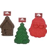 Χριστουγεννιάτικη Σιλικόνη Καλούπι 28cm Σε 3 Σχέδια