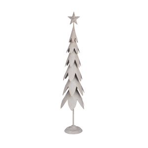Διακοσμητικό Αντικείμενο Χριστουγεννιάτικο Δέντρο 'Yukon' Μέταλλο Γκρι 21x89cm