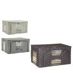 Κουτί Αποθήκευσης Non Woven Με Παράθυρο 55lt 50x40x28cm Σε 3 Σχέδια