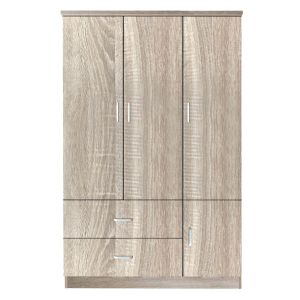 Ντουλάπα ArteLibre TUBEROSA Φυσικό Μοριοσανίδα 120x50x180cm